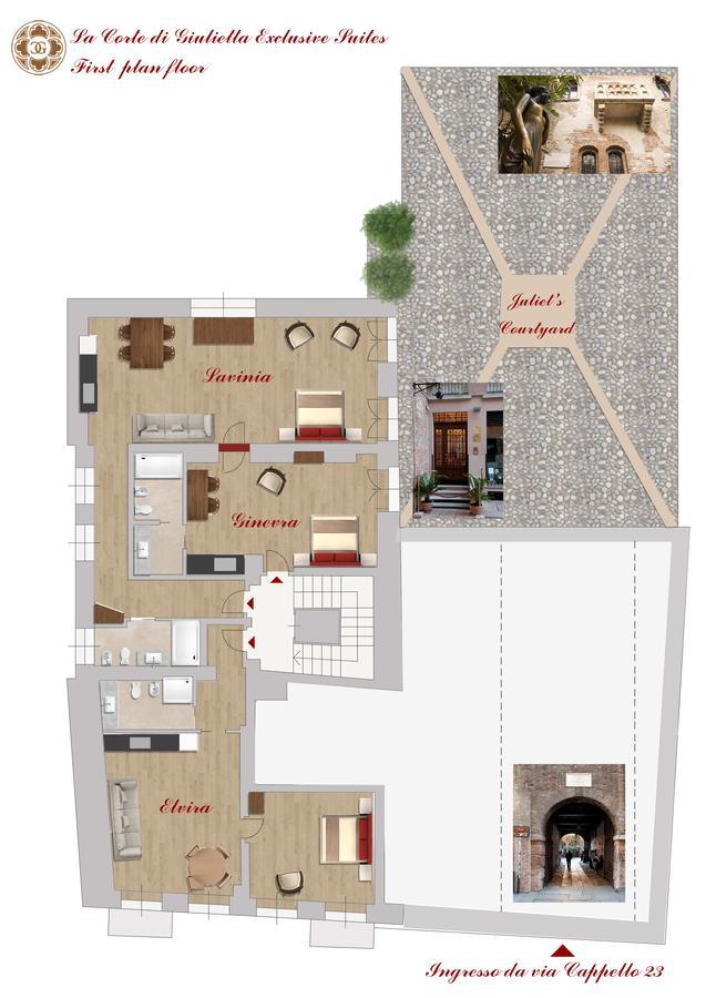 La Corte Di Giulietta Verona Eksteriør billede